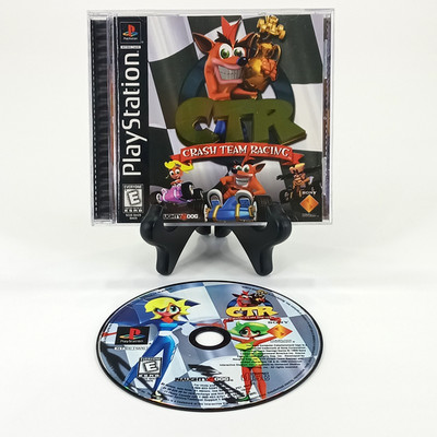 CTR Crash Team Racing PS1 Sony PlayStation 1 Game With Manual Black Label Tested
