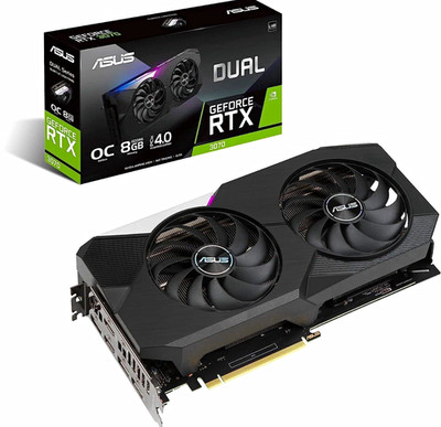 ASUS Dual GeForce RTX 3070 OC Edition 8GB GDDR6 PCIe HDMI/DP