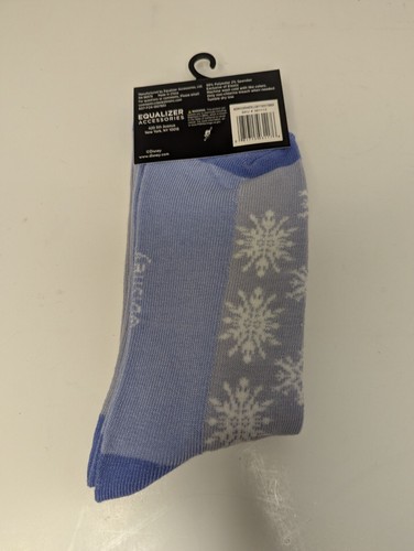 Disney Elsa Frozen Crew Socks Size 9-13 - Picture 3 of 3