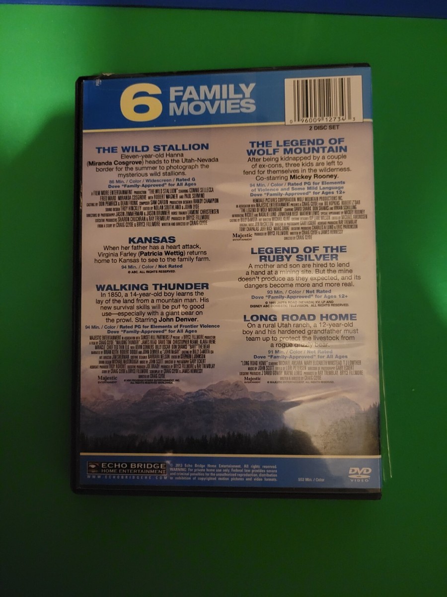 WALKING THUNDER, WOLF MOUNTAIN, KANSAS, + 3 MORE - DVD - 2 DISC