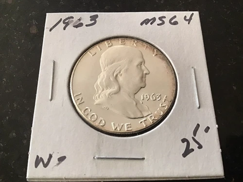 1963 Ben Franklin Half Dollar. Good Condition.