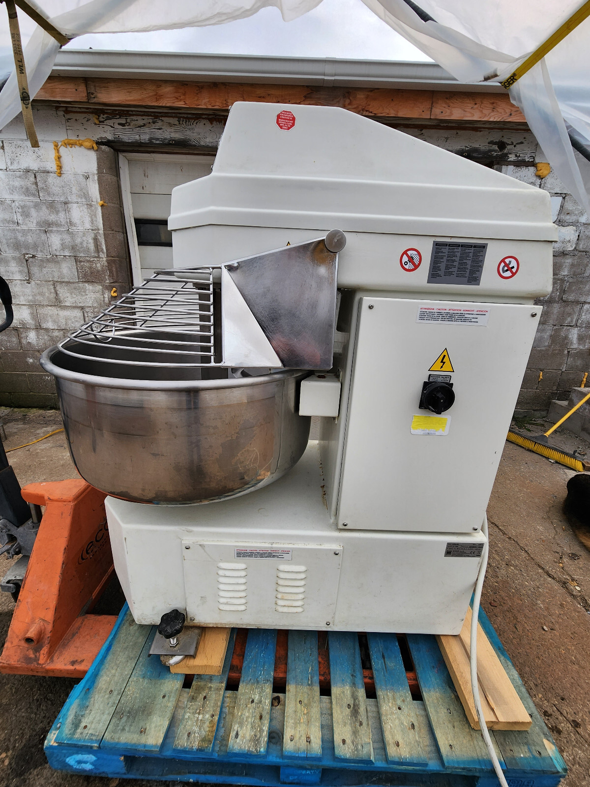 2012 POLIN 80KG SPIRAL DOUGH MIXER BAKERY 2 SPEED ASM/80 ARTISAN BAGEL