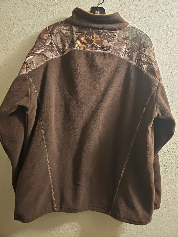 Habit Jacket Mens L Full Zip Lined Camo Softshell Hunting Jacket - Image 2 of 4