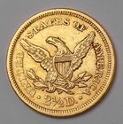 1851 $2.5 Dollar Gold Liberty Head Liberty Quarter Eagle Coin  RARE