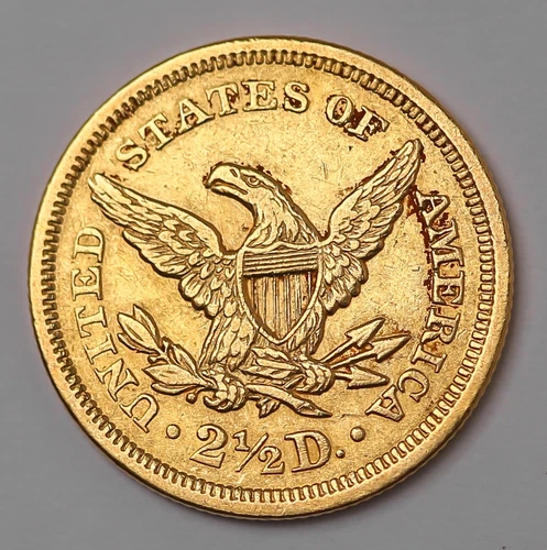 Photo of a 1851-P Liberty Quarter Eagle from an eBay listing that sold on Jul 16, 2026