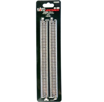 Kato N Scale ~ UniTrack ~ 248mm 9 3/4  Straight Track S248 (4 Pcs) 20-000