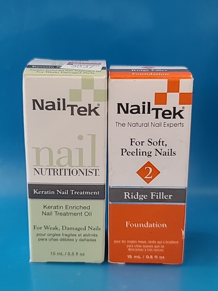 4 Nail Tek • STRENGTHENER • RIDGE FILLER & KERATIN TREATMENT 0.5 Fl