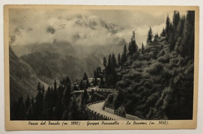 Postcard Passo del Tonale la Busazza panorama Trentino landscape T6