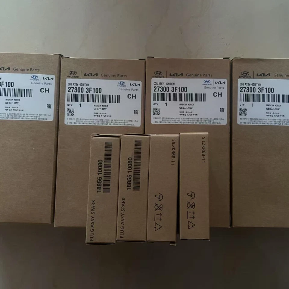 4x bobinas de encendido OEM + 4x bujías para Kia Optima Sonata 2011-2015 2,4 L L4 Foto 4 de 4