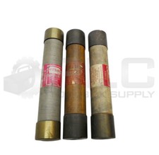LOT OF 3 BUSS RES60 SUPER-LAG RENEWABLE FUSE 60A