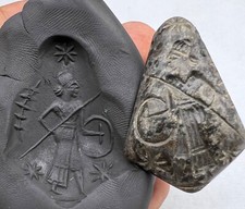 Near Eastern Art Rare Old Roman King On Fighting Position Story Intaglio Pendent