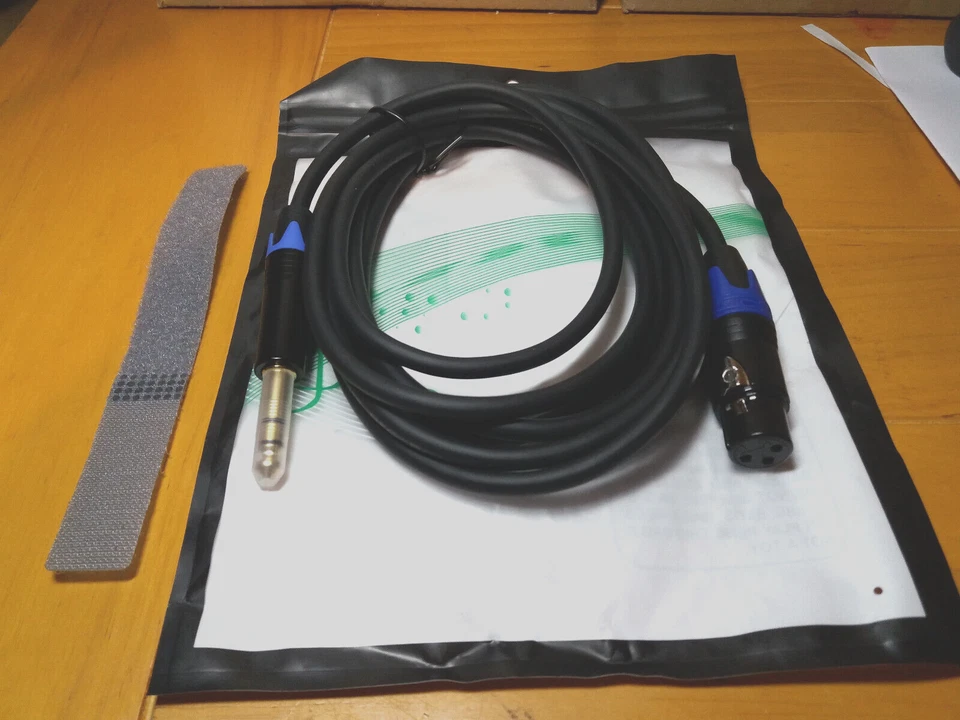 EBXYA XLR Female to 6.35mm Stereo TRS Jack Adapter for Guitar, Mixer, Speaker 3m