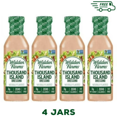 Walden Farms Thousand Island Dressing 12 fl oz Bottle ( 4 Bottles)