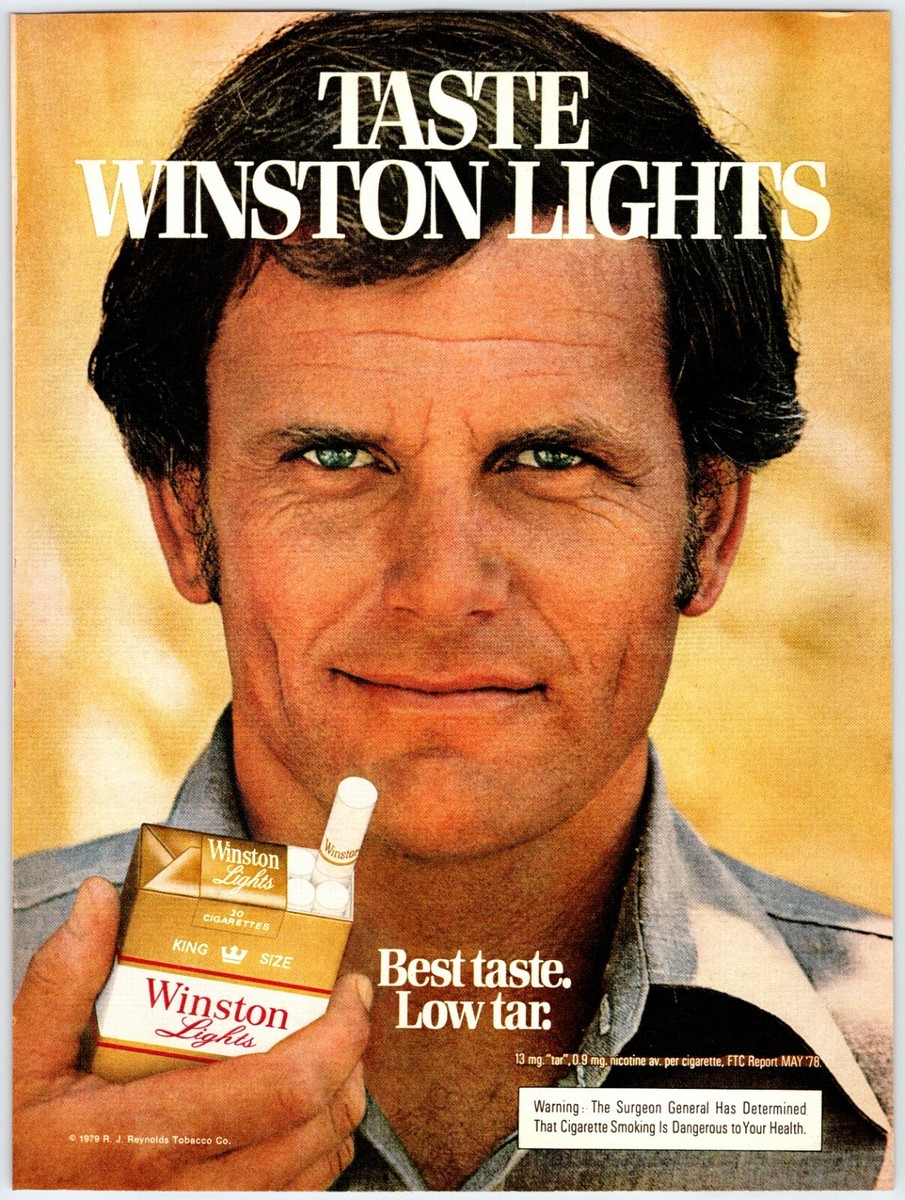 1979 HANDSOME MAN WINSTON CIGARETTES Vintage 1970's 8