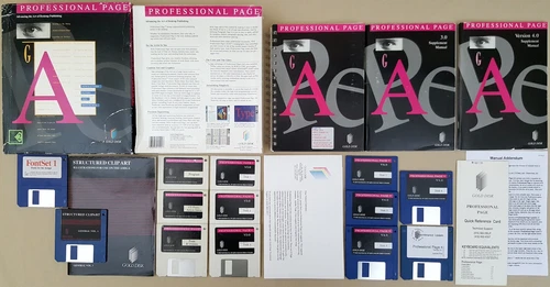 Professional Page v4.1 ©1992 Gold Disk Desktop Publishing for Amiga BOXED TESTED