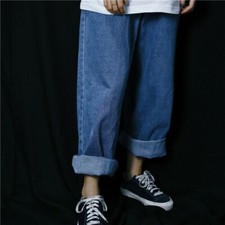 Pantalones Vaqueros Hombre Locker Hip Hop Baggy Rap Skateboard Moda Retro
