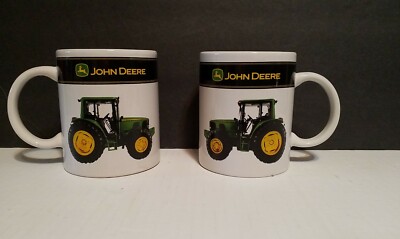 2 John Deere Tractor Cup Coffee Mugs Licensed Product Nice - LR2