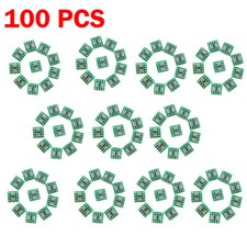 100pcs SMD SOP8 to DIP8 Pin IC Adapter Board 0.65mm 1.27mm Pitch w/Pin Headers