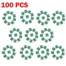 100pcs SMD SOP8 to DIP8 Pin IC Adapter Board 0.65mm & 1.27mm Pitch w/Pin Headers