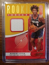 2019-20 Panini Absolute Rookie Threads Portland Trailblazers Nassir Little relic