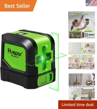 100ft Self-Leveling Green Laser Level with 360° Magnetic Base - Battery Included