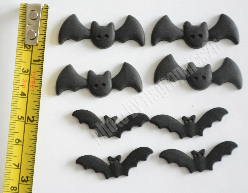 BATS / Gone Batty / Buttons Galore Halloween Buttons / Sew Thru Eyes / 2 Sizes - Image 3 of 4