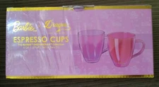 Set of 2 Barbie Dreamhouse Collection Espresso Cups 6oz Dragon Glassware NEW