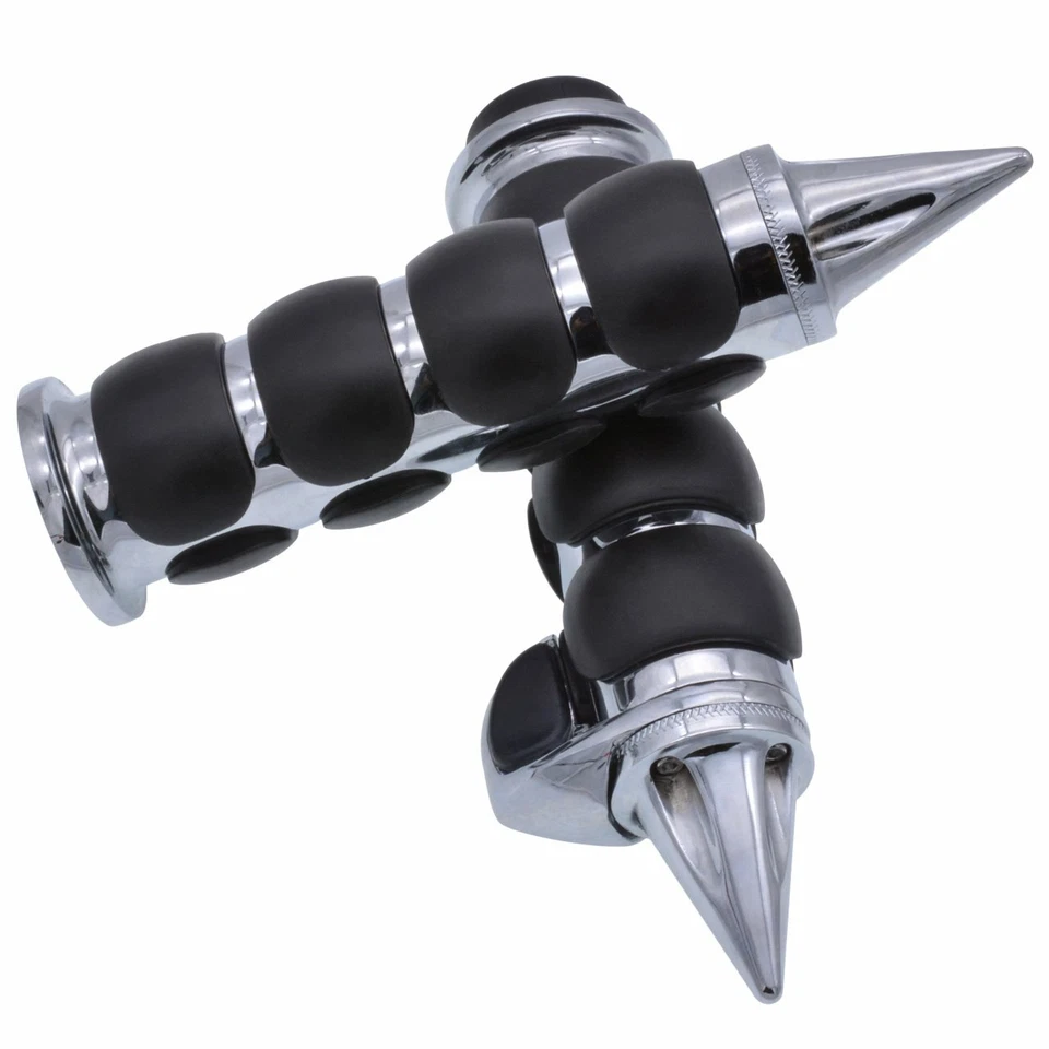 Empuñaduras de manillar de motocicleta de 1" con acelerador para Harley Davidson Chopper Foto 4 de 4