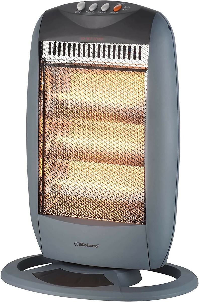Belaco 1200W Portable Electric u200eHalogen Heater Grey | eBay