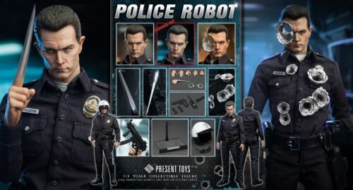 Preorder PRESENT TOY PT-sp62 1/6 The Police Robot Collectible Male Action Figure - Picture 1 of 15