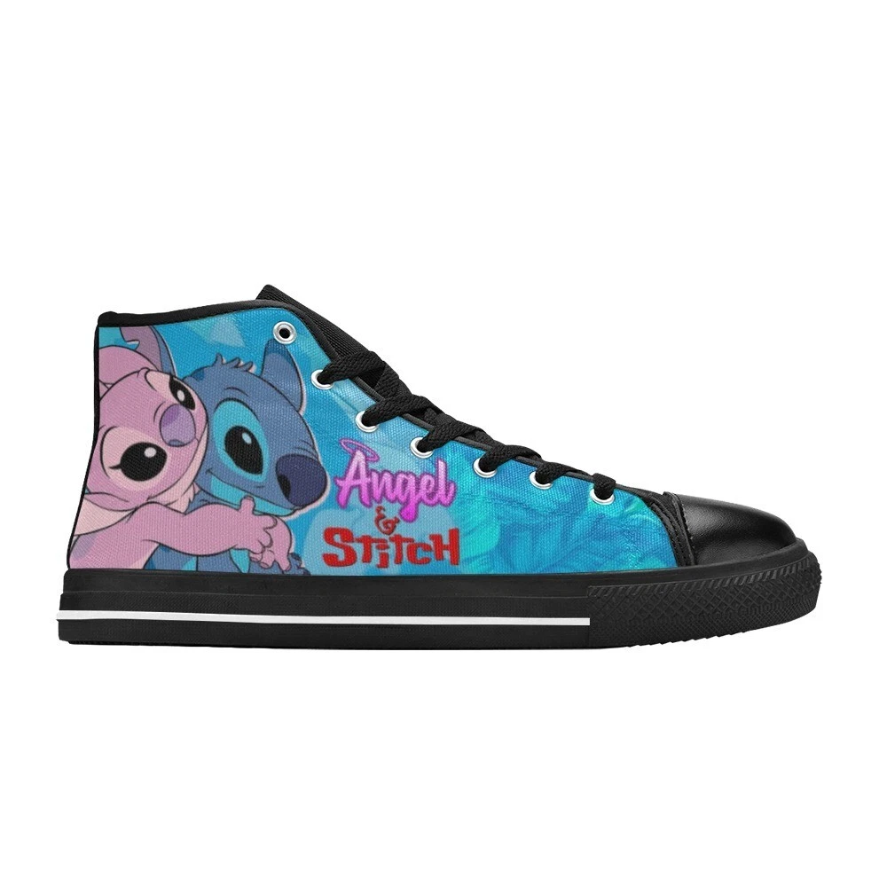 Stitch and Angel High Top Shoes Sneakers