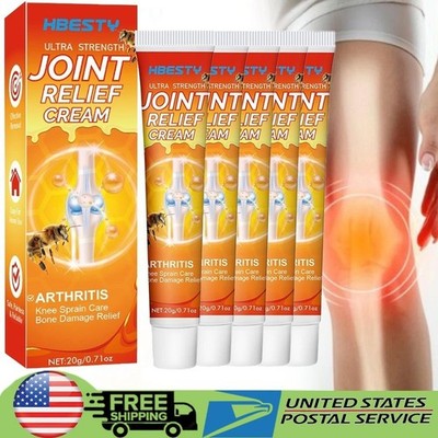 [Pack of 5] Knee Joint Relief Cream Arthritis Treatment Cream Ointment 20g US