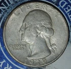 1939 D Washington Silver Quarter  Exact Coin Shown {{{B376