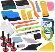 Pro Vinyl Wraps Applicator Tool Kit Window Tint Film Car Wrapping Tools Includes