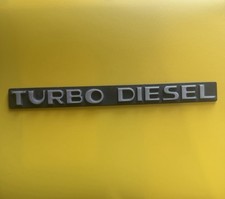 1980-1991 Peugeot 505 Turbo Diesel Trunk Emblem 1980-1991 Peugeot 505 Turbo Diesel Trunk Emblem