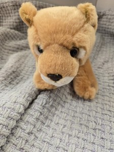 Miyoni by Aurora Plush Lion Cub Stuffed Animal Laying Down