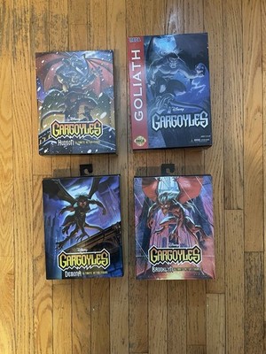 NECA Disney Gargoyles Lot Of 4 Figures Goliath Demona Hudson Brooklyn New