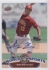 2010 Upper Deck World of Sports Auto Aaron Hicks #132 Auto 1j2