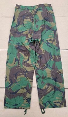 British Military DPM Camo Waterproof Rain Pants Size 32x27