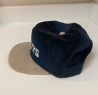 Vtg 90’s New Era Dallas Cowboys Corduroy Snapback Hat Cap NFL Navy Blue Gray — photo 2