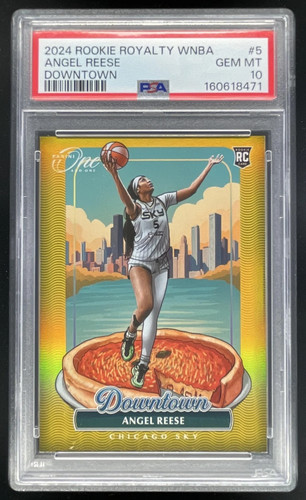 2024 Panini WNBA Rookie Royalty Downtown #5 Angel Reese RC PSA 10