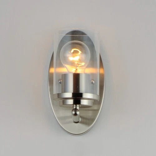 Maxim 10211CL Corona 8" Tall Bathroom Sconce - Picture 2 of 15