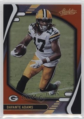 2021 Panini Absolute Spectrum Orange 55/75 Davante Adams #59 2u3