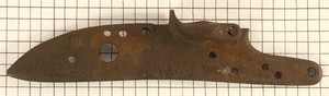 Brown Bess style flintlock lockplate 087