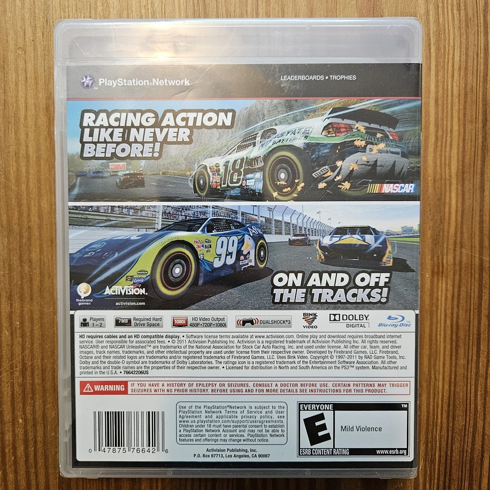 NASCAR Unleashed (Sony PlayStation 3, 2011). Factory Sealed! - Image 2 of 2