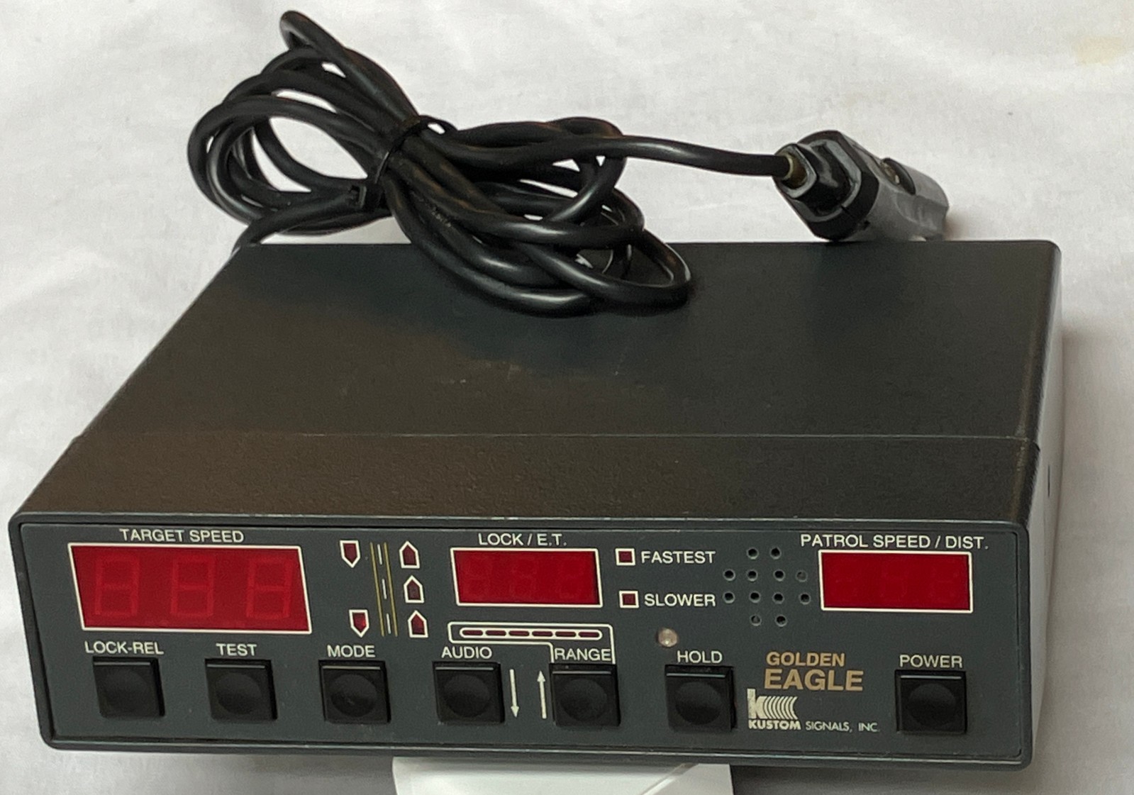 WORKING Kustom Signals Golden Eagle Police Traffic Radar Display Control Unit
