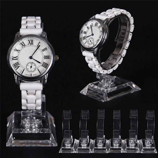 Watch Display Transparancy Stand Holder Single Wristwatch Showcase Desk Stand