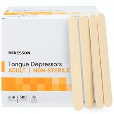 5000 McKesson Non-Sterile Wooden Tongue Depressors Wide 6  Craft Tattoo Sticks