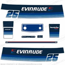 Fits Evinrude 1979 25hp Decal Kit