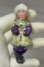 Old Vintage Glass Ornament Soviet USSR Christmas Tree Decoration - Boy